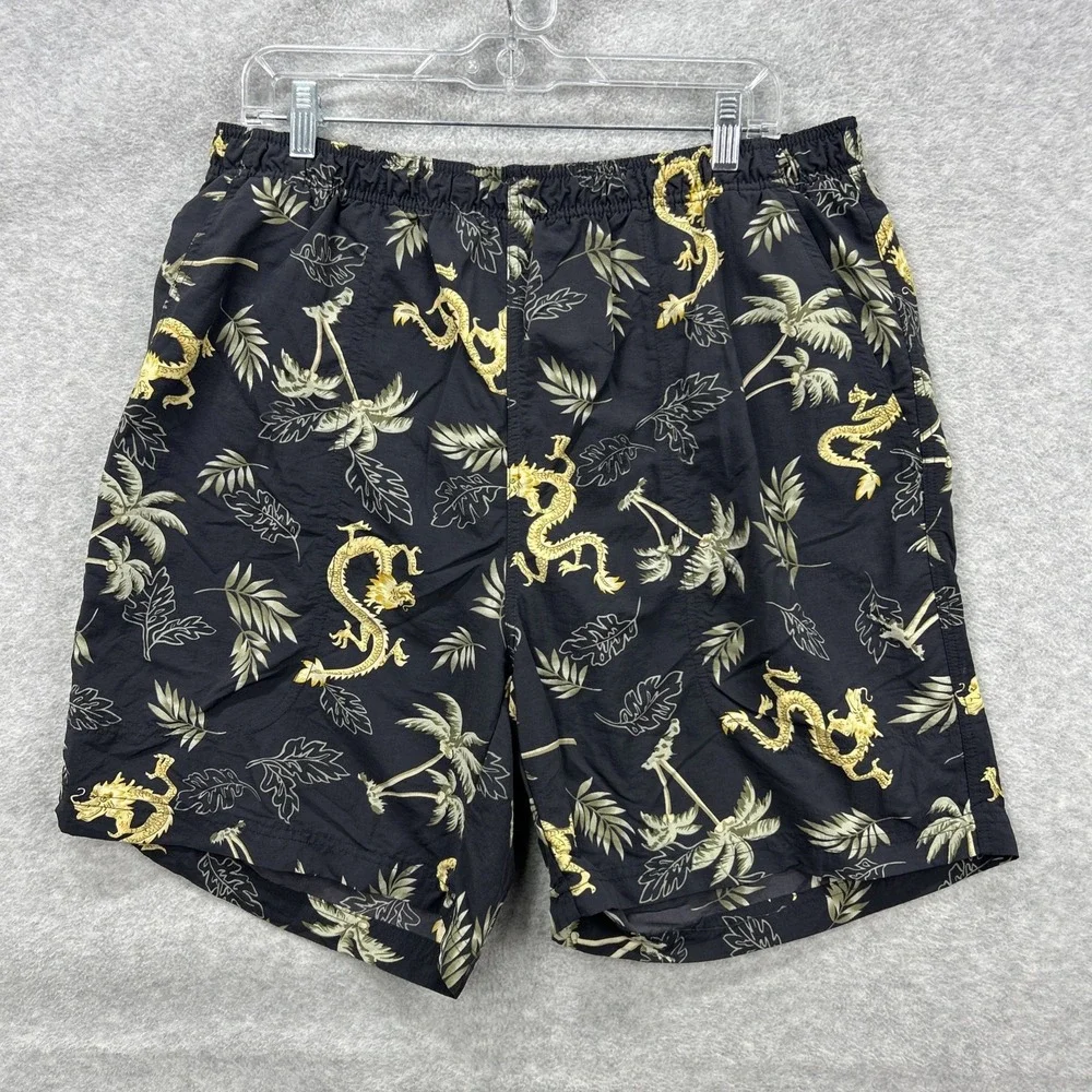 Tommy Bahama Shorts Men Large Hawaiian Chinese Dragon Tropical Swim Trunks Board